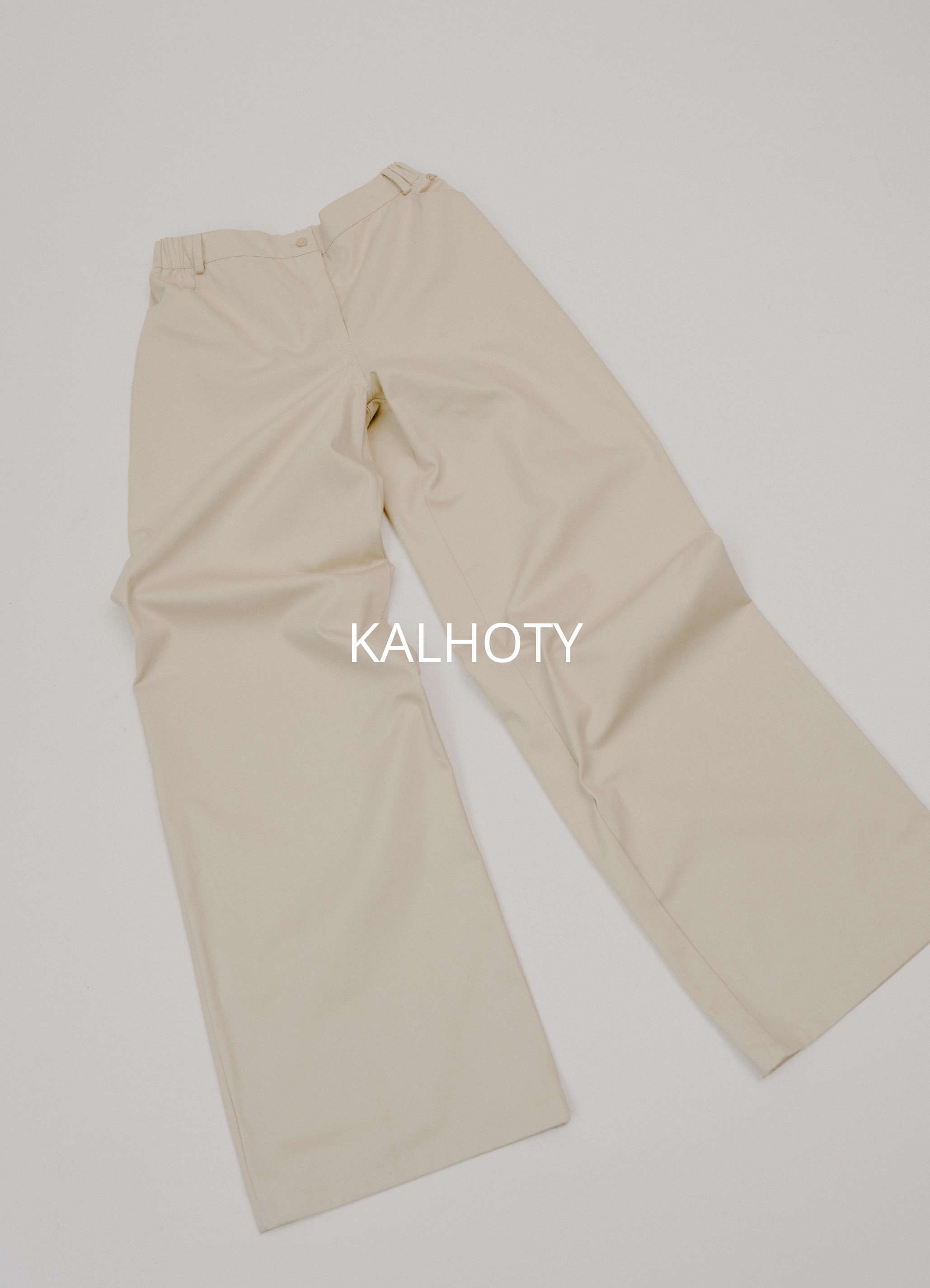 Široké kalhoty MEGAN - béžová