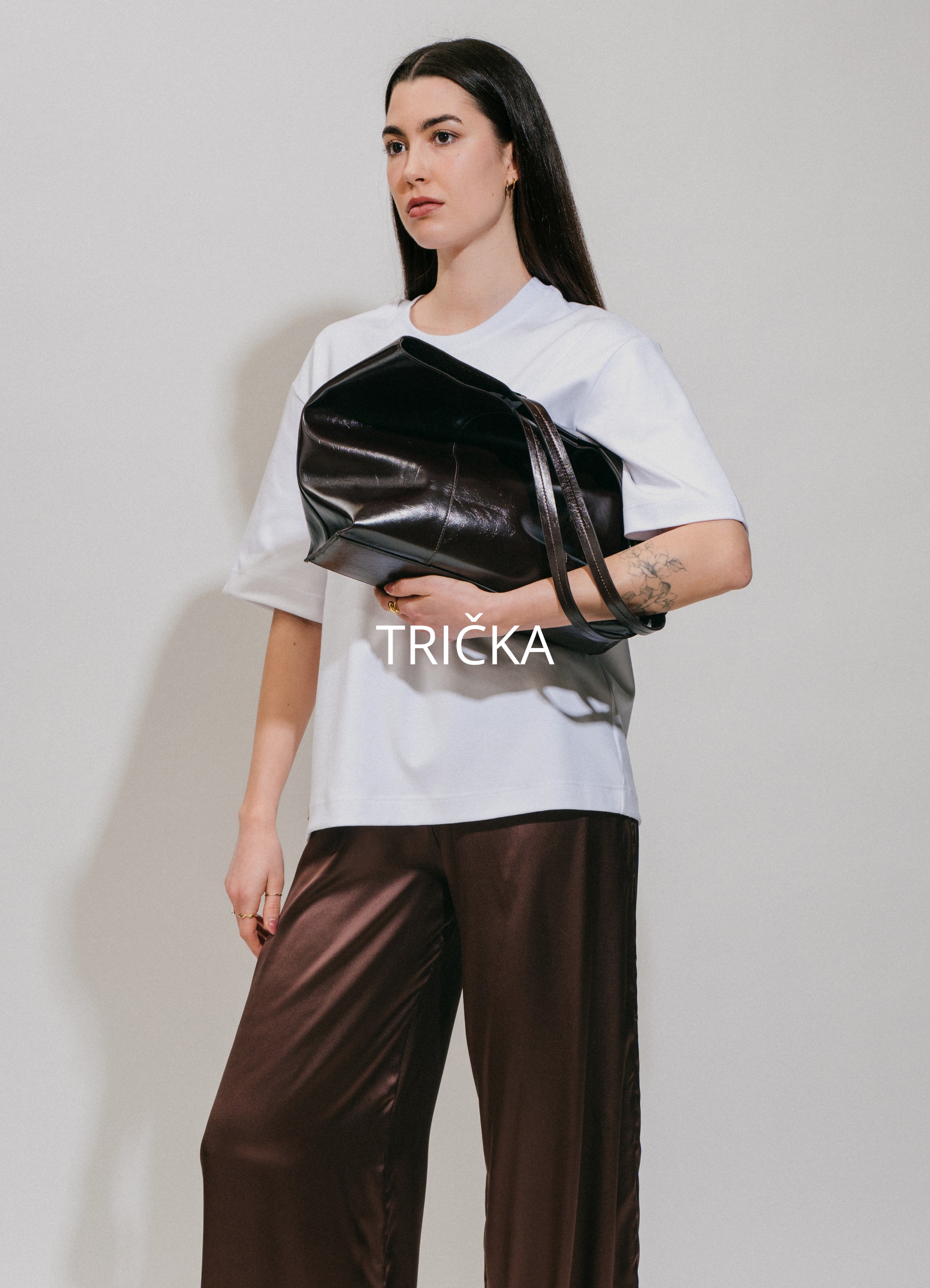 Oversize triko ZOE - bílá