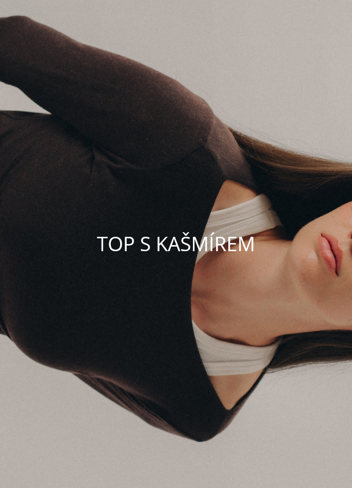 Top s příměsí kašmíru LILY - chocolate