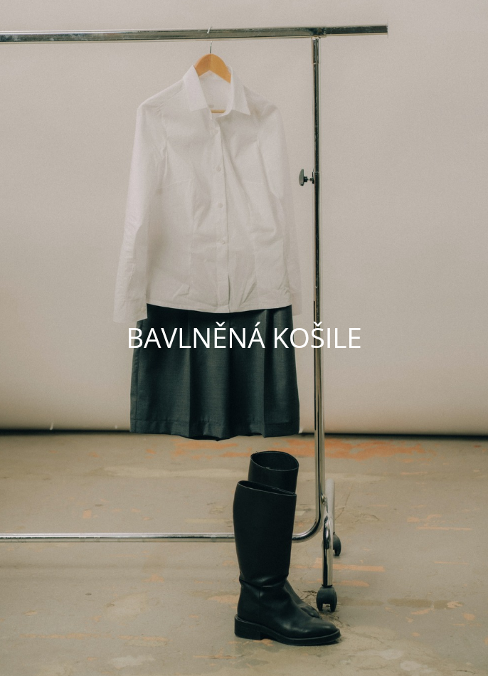 Fitted bavlněná košile MELANIE - bílá