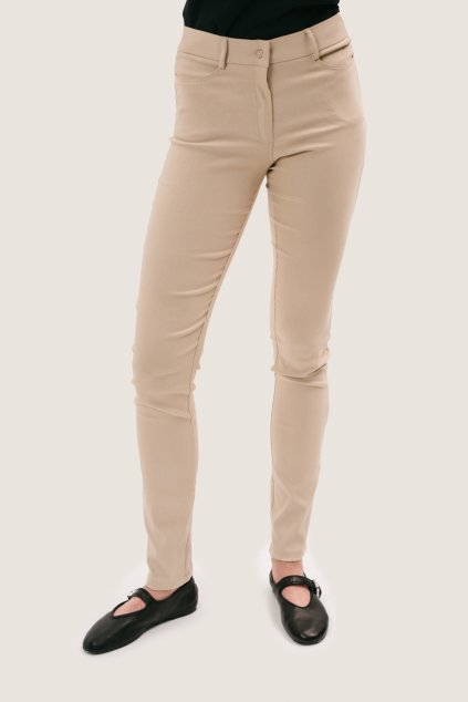 Úzké kalhoty JANET - krémová