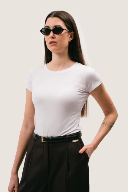 Úzké triko SELENA - bílá