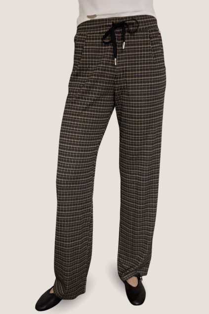 Dámské kalhoty ANGIE - černo béžová