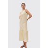 Lněné šaty VIVIEN - vanilka