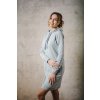 Mikinové šaty VICKI - mentolová