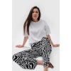 Dámské široké kalhoty EMMA - zebra