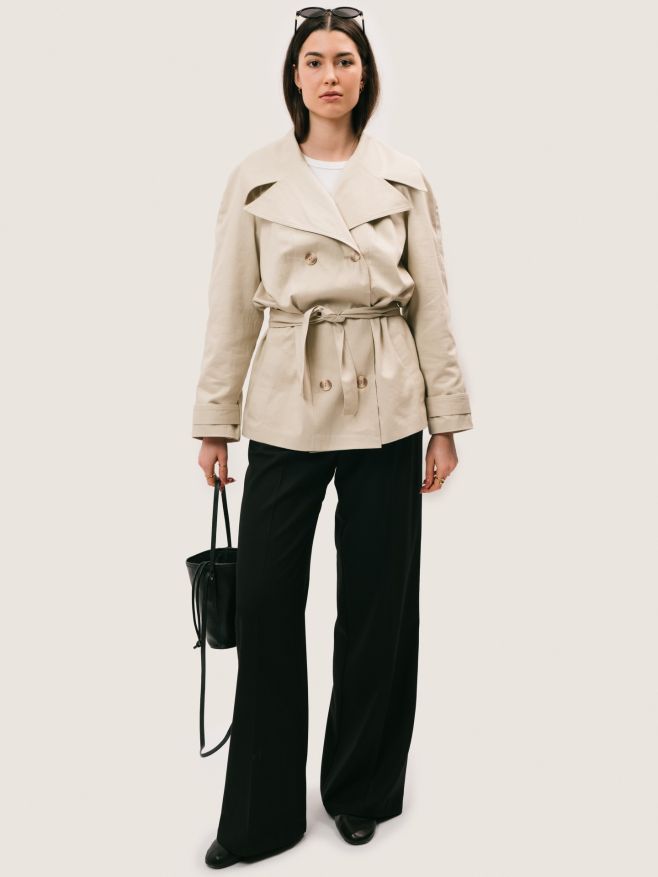 Meadow Muse /06 ——— Trenčkot ELISE / béžová #MeadowMuse #denity #newcollection #springwardrobe #localbrand