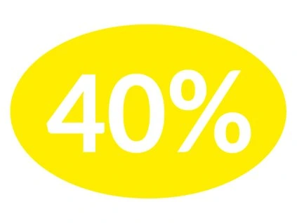40%