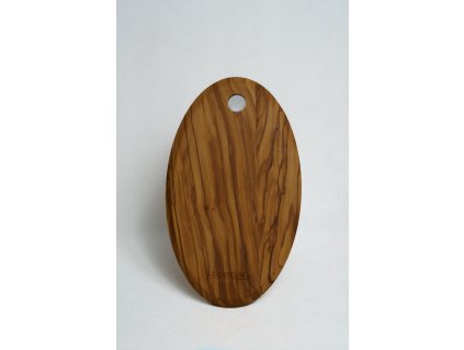 Olivová drevená krájacia doska oválna