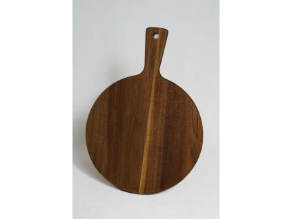 Okrúhla akáciová servírovacia doska 50,8 × 30,48 cm