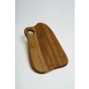Gáfrová drevená krájacia doska asymetrická 32 × 19 cm
