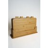 Bambusová sada krájacích dosiek so stojanom 38 × 26 cm