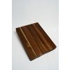 doska 29; Akáciová drevená servírovacia doska s keramickým povrchom 40 × 30 cm