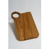 doska 62; Olivová servírovacia doska s kruhovým úchytom 32 × 20 cm
