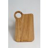 Olivová servírovacia doska s kruhovým úchytom 32 × 20 cm