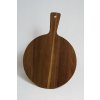 Okrúhla akáciová servírovacia doska 50,8 × 30,48 cm