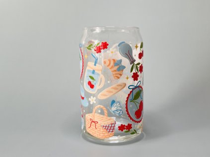 Sklenička - cute picnic NEDOKONALÁ