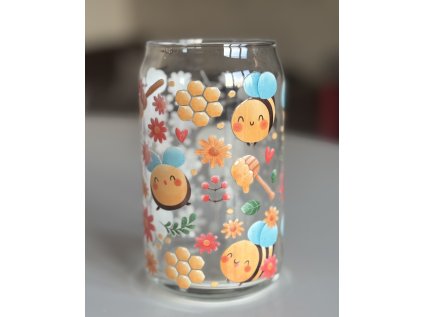 Sklenička - včelky