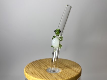 Skleněné brčko - želvička