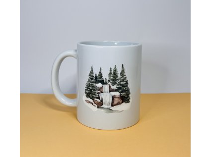 Hrnek - zimní vodopád