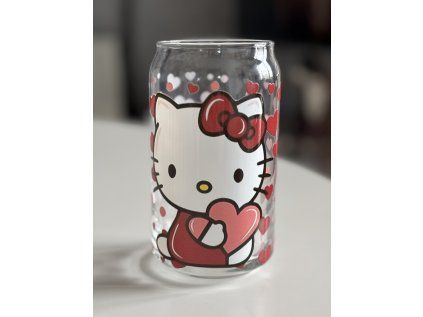 Nedokonalá sklenička- Hello Kitty