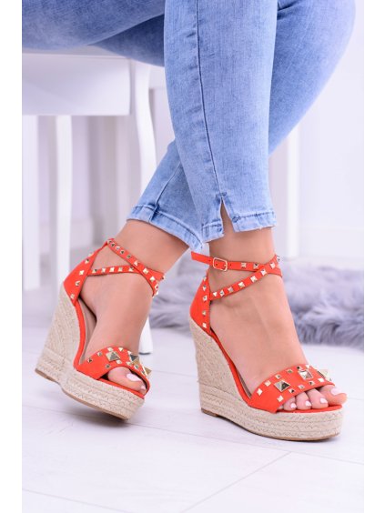 pol pl Czerwone Sandaly Na Koturnie Espadryl Cwieki Dzety Narumi 5722 1