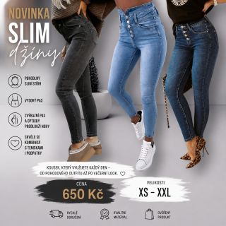 ✨ NOVINKA – SLIM DŽÍNY ✨ Džíny, které krásně obepnou postavu a vytvoří ženskou siluetu 🤍 🌐www.Denshop.cz 🚗Doprava 45 Kč 👖...