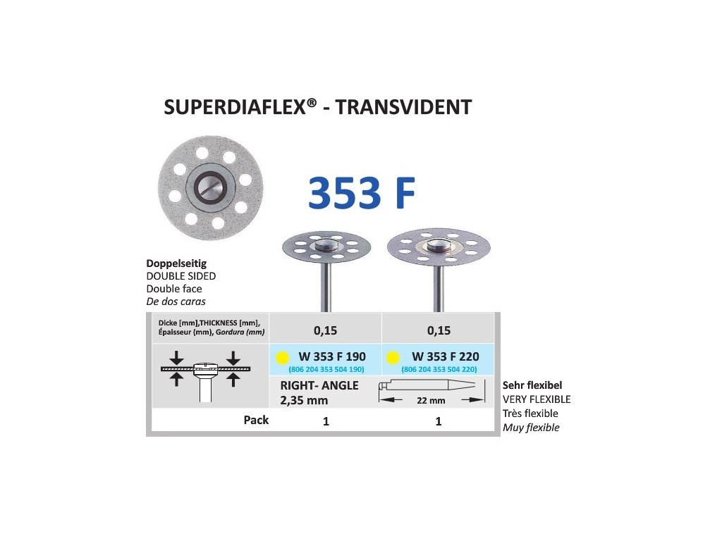 64158 diamantovy disk superdiaflex transvident oboustranne sypany 2 2cm extra jemna