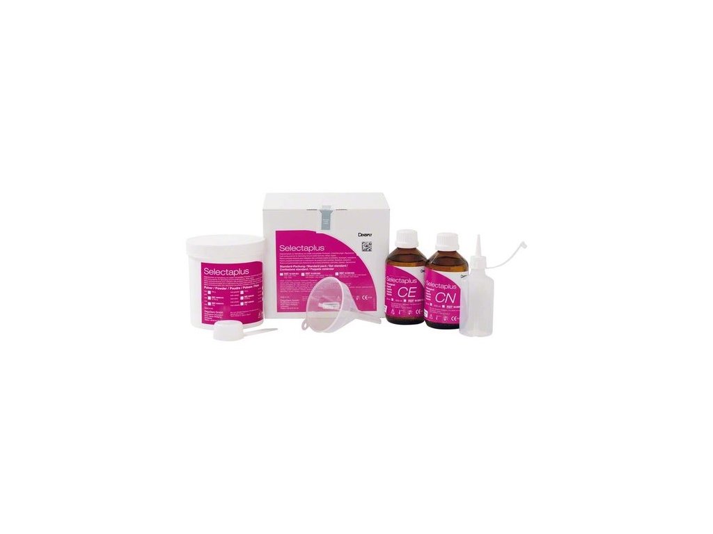Selectaplus - pryskyřice pro protézy, standardní balení, růžová žilkovaná