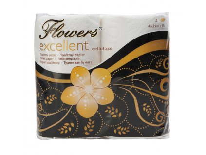 Toaletní papír Flowers Excellent, 4ks/bal.