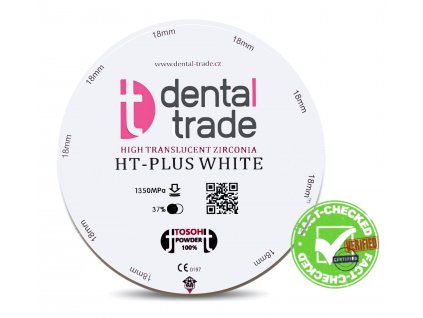 "HT PLUS WHITE" High Translucent zirconia