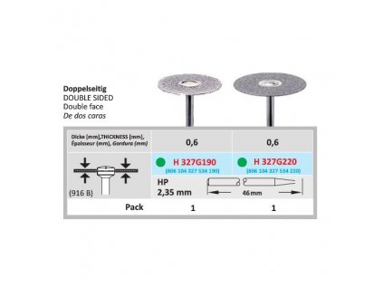 61173 diamantovy disk oboustranne sypany h327 prumer 1 9cm hruba