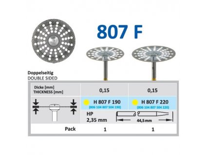 61518 diamantovy disk oboustranne sypany h807 prumer 1 9cm extra jemna