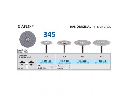 61242 diamantovy disk diaflex oboustranne sypany h345 1 9cm normal