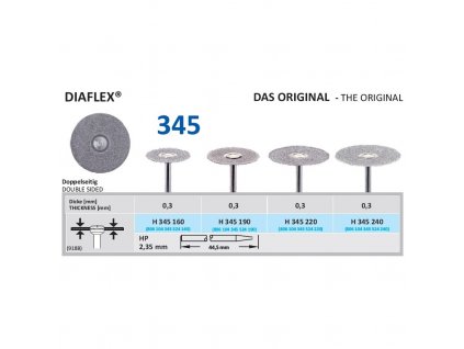 61248 diamantovy disk diaflex oboustranne sypany h345 2 4cm normal