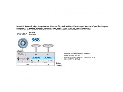 61470 diamantovy disk diaflex gezahnt oboustranne sypany h368 1 9cm normal