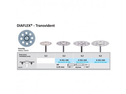 61278 diamantovy disk diaflex transvident sypany ze spodu 1 9cm normal