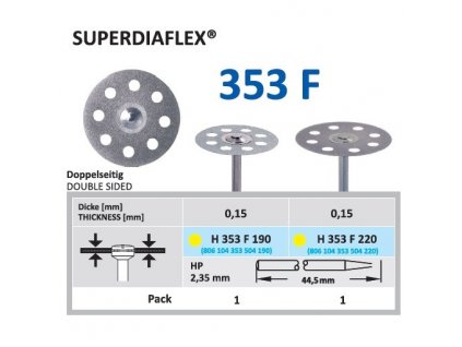 61305 diamantovy disk superdiaflex oboustranne sypany h353 1 9cm extra jemna