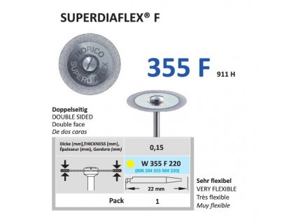 64164 diamantovy disk superdiaflex f oboustranne sypany w355 2 2cm extra jemna