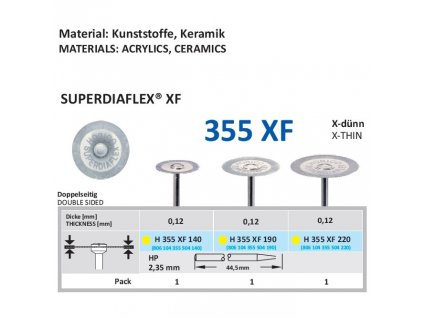 61353 diamantovy disk superdiaflex xf oboustranne sypany 1 4cm extra jemna