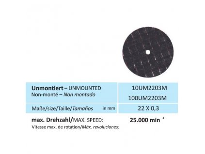 828 disk na kovy velikost 22 x 0 3 mm