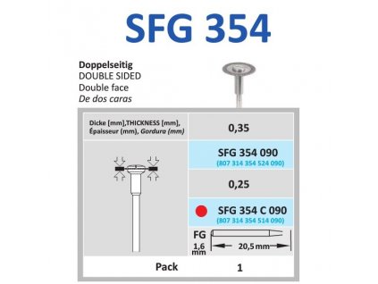 63066 disk ze sintrovanych diamantu oboustranne sypany sfg354 0 9cm jemna