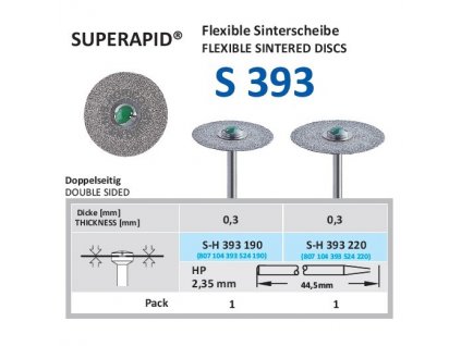 63084 disk ze sintrovanych diamantu oboustranne sypany sh393 1 9cm normal