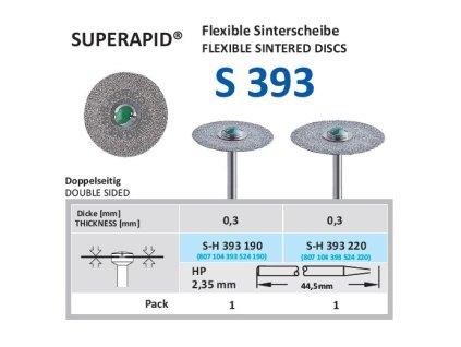 63087 disk ze sintrovanych diamantu oboustranne sypany sh393 2 2cm normal