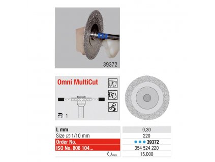 OMNI MultiCut - diamantový disk 0,3mm, pr.22mm