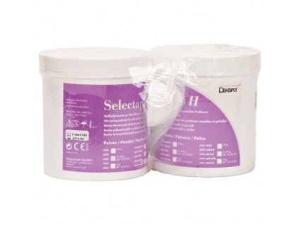 Selectaplus H - pryskyřice pro protézy, prášek 2x500g růžová