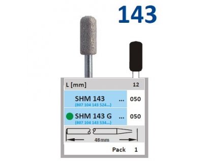 63174 sintrovany diamant cylindr zakulaceny shm143 prumer 5mm hruba