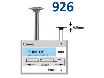 63300 sintrovany diamant kolecko shm926 prumer 8mm normal