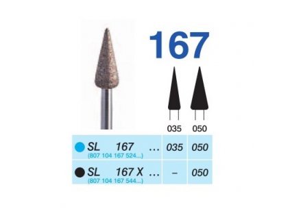 63348 sintrovany diamant konus sl167 prumer 3 5mm zrnitost normal doprodej poslednich kusu