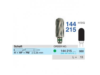 8706 tvrdokovova freza cylindr zakulaceny 144215 prumer 6mm